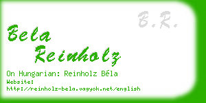 bela reinholz business card